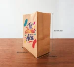 BOLSA GRANDE 43 x 30 Fondo 17 cms KRAFT SIN MANIJA - Imagen 2